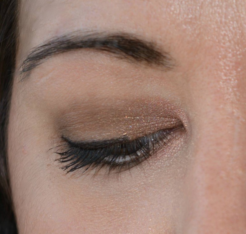 Close up eye make up Urban Decay Naked on the Run Palette